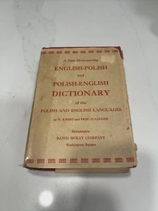 a new pronouncing English to polish and polish to English dictionary 1930s Vint - Bild 1 von 18