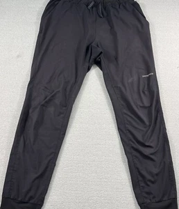 Patagonia Windbreaker Hiking Pants Men Medium Black Scuffing & Small Hole Taper - Picture 1 of 24