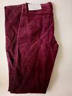 Pantalon femme Ann Taylor Loft rouge 5 poches moderne à cordon maigre 2T haut neuf avec étiquettes