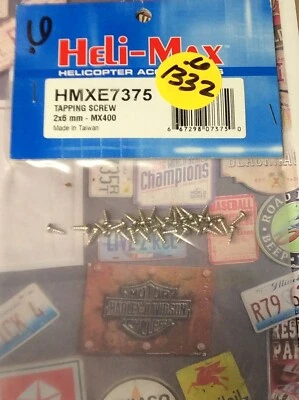 Heli-Max HMXE7375 Tapping Screw {2 X 5mm X 30pc.}: MX 400 NewInPack USA Shipped - Image 1 of 3