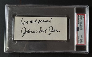 James Earl Jones Signed Card PSA Authenticated Star Wars Darth Vader