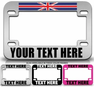 Marco de placa de metal personalizado para motocicleta con bandera británica - Imagen 1 de 1