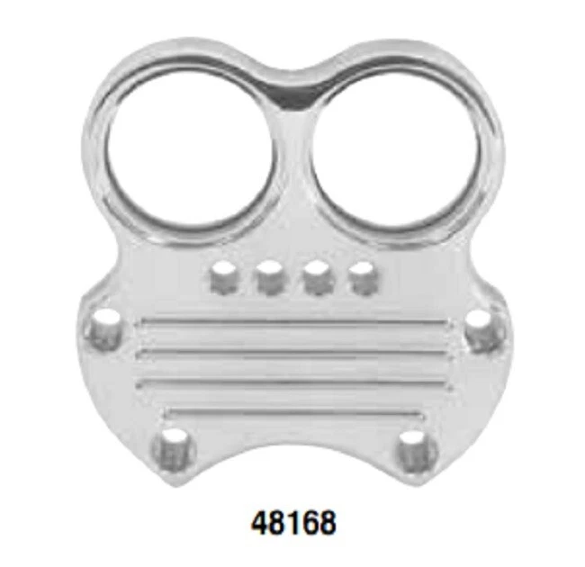 Soporte de calibre de abrazadera de manillar cromado - Harley Sportster Dyna FXD Fatboy 48168 Foto 1 de 1