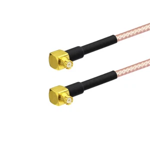 SMP Female Right Angle to SMP Female Right Angle 90° Coax Cable RG316 10cm ~ 3m - Picture 1 of 3
