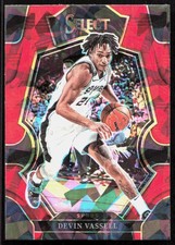 2022-23 Panini Select Red Cracked Ice Devin Vassell Orlando Magic