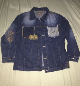 Enyce Men’s Denim Distressed Jacket Size M - Picture 1 of 7