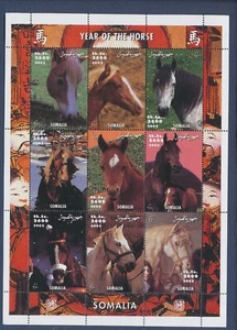 SOMALIA - MNH S/S - Year of the Horse - 2002 - Picture 1 of 1