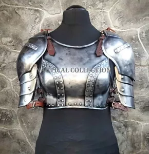 Medieval Corazo Hombros Zireael Armadura Fantasía Disfraz LARP Recreación - Imagen 1 de 5