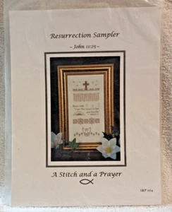 Vtg.Resurrection Sampler Cross Stitch Pattern - 'Resurrection Sampler' - S&P 004 - Picture 1 of 3