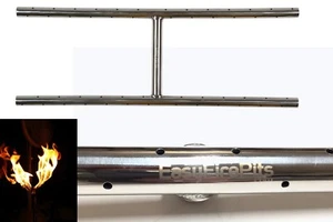 H40: Lifetime Warranted 40″ H-BURNER (4row flames) 316 STAINLESS FIRE TABLE/ PIT - Picture 1 of 8