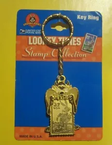 TAZ Looney Tunes USPS Stamp Collection Keychain Key Ring - Brand New (1997) - Picture 1 of 2