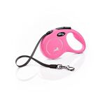 Flexi New Classic Tape Pink Small 5m Retractable Dog Leash/Lead for dogs up to 1