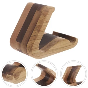 Mobilfunkhalter Holz Tablet Support Rack Modern Decorative Halter Dock - Afbeelding 1 van 12