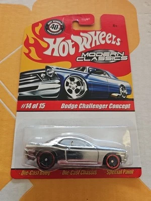 Hot Wheels Modern Classics Dodge Challenger Concept Chrome 1/64 - Image 1 of 2