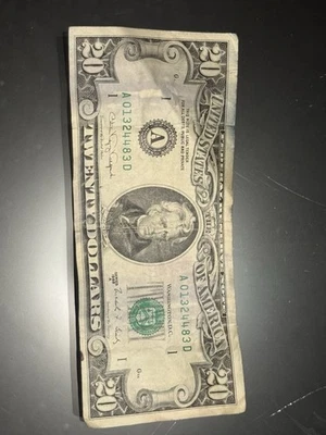 Serie 1988 billete de 20 dólares Foto 1 de 4