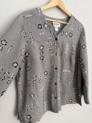 Vintage Pendleton Floral Button Up Shirt Women’s Plus Sz 18 W Made In USA - Image 1 of 4