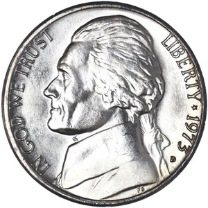 1973 D Jefferson Nickel Uncirculated Pulled From Mint Proof Sets - Picture 1 of 4