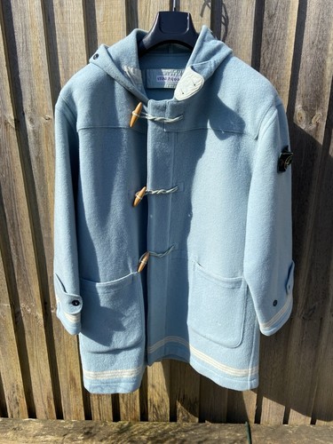 Cappotto vintage Stone Island Monty blu bambino. Vestibilità media L XL