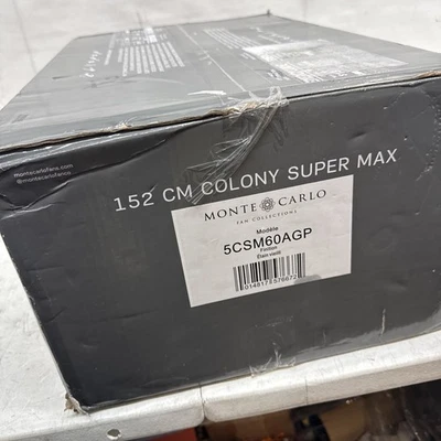 Generation Lighting Colony Super Max 60" Outdoor Ceiling Fan, Aged Pewter - Image 1 of 2