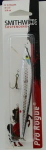 Smithwick ASDRB1231 4-1/2" Suspending Rattlin Rogue 1/3 Oz Chr W/Bk Back - Picture 1 of 3