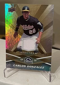 2009 Upper Deck Spectrum Green /99 Carlos Gonzalez #72 Memorabilia - Picture 1 of 2