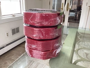 4-Pack HEFTY Elegant Ware Red Ultra Strong Heat & Cut Resistant Lunch Plates - Picture 1 of 3