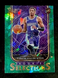 20-21 SELECT TIRESE HALIBURTON ROOKIE SELECTIONS GREEN CRACKED ICE PRIZM RC #3 - Bild 1 von 2