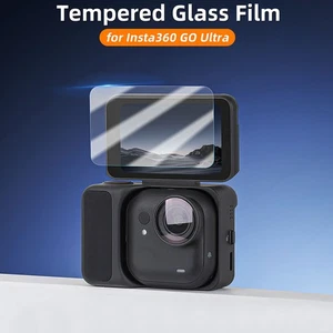 Displayschutzfolie aus gehärtetem Glas Klebefolie für Insta360 GO Ultra - Picture 1 of 11