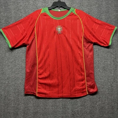 Camiseta manga curta seleção nacional de Portugal XL 2004 Ronaldo #17 Home Soccer CR7 - Imagem 1 de 4