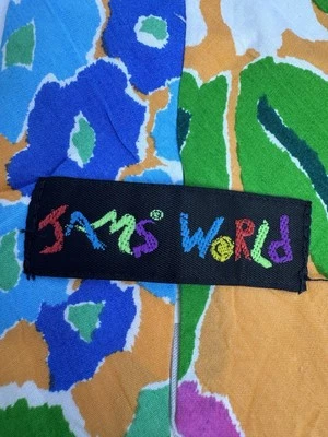 Vintage JAMS WORLD Gravata Masculina Colorida Surf Havaí Rayon Algodão Carro RARO 90’s - Imagem 1 de 4