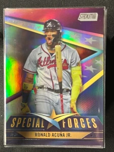 2024 Stadium Club Ronald Acuna Jr Special Forces #SF18 Red Foil Atlanta Braves - Picture 1 of 2
