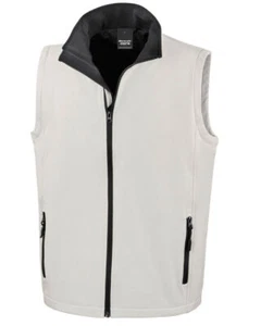 Mens Softshell Gilet Bodywarmer Sleeveless Fleece Lined Water Resistant Jacket - Picture 1 of 4