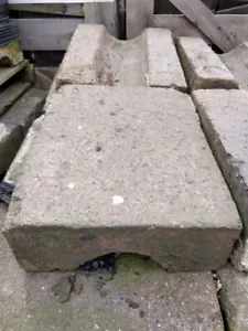 Reclaimed Blue/Black Clay Gully Brick Stone Drainage Gutter Per Ft 40+ #BR45 - Picture 1 of 9