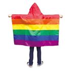 Polyester Flag Cloak Printed Rainbow Flag Cape Fashion Rainbow Cape  Adult