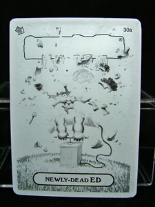 GPK, 2011, Flashback Series 3, BLACK Printing PLATE, #30a Newly-Dead ED, FB3 FS3 - Picture 1 of 2
