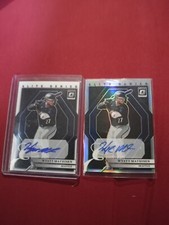 MLB MARINERS WYATT MATHISEN (2) AUTOS OPTIC ELITE SERIES PRIZM 1 IS A PRIZM AUTO