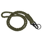 22" Paracord Neck Lanyard Keychain Braided Strong Lanyard with Green