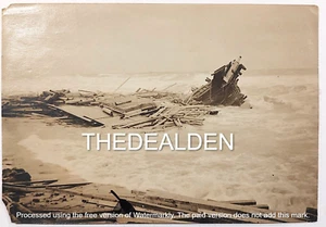 Vintage Photo Shipwreck Schooner Lizzie Carr Rye NH 1905 4x6 Original RARE - Picture 1 of 2