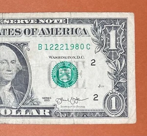December 22, 1980 ( B 12221980 C ) Birthday Note $1 One Dollar Bill - Picture 1 of 3