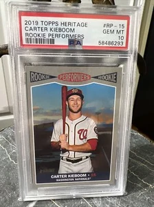 2019 Topps Heritage Carter Kieboom Rookie Performers Padres RP-15 PSA 10 - Bild 1 von 2