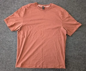 Lululemon Shirt Mens large Orange Brown Heavy Cotton Jersey Casual Sports Gym - Picture 1 of 8