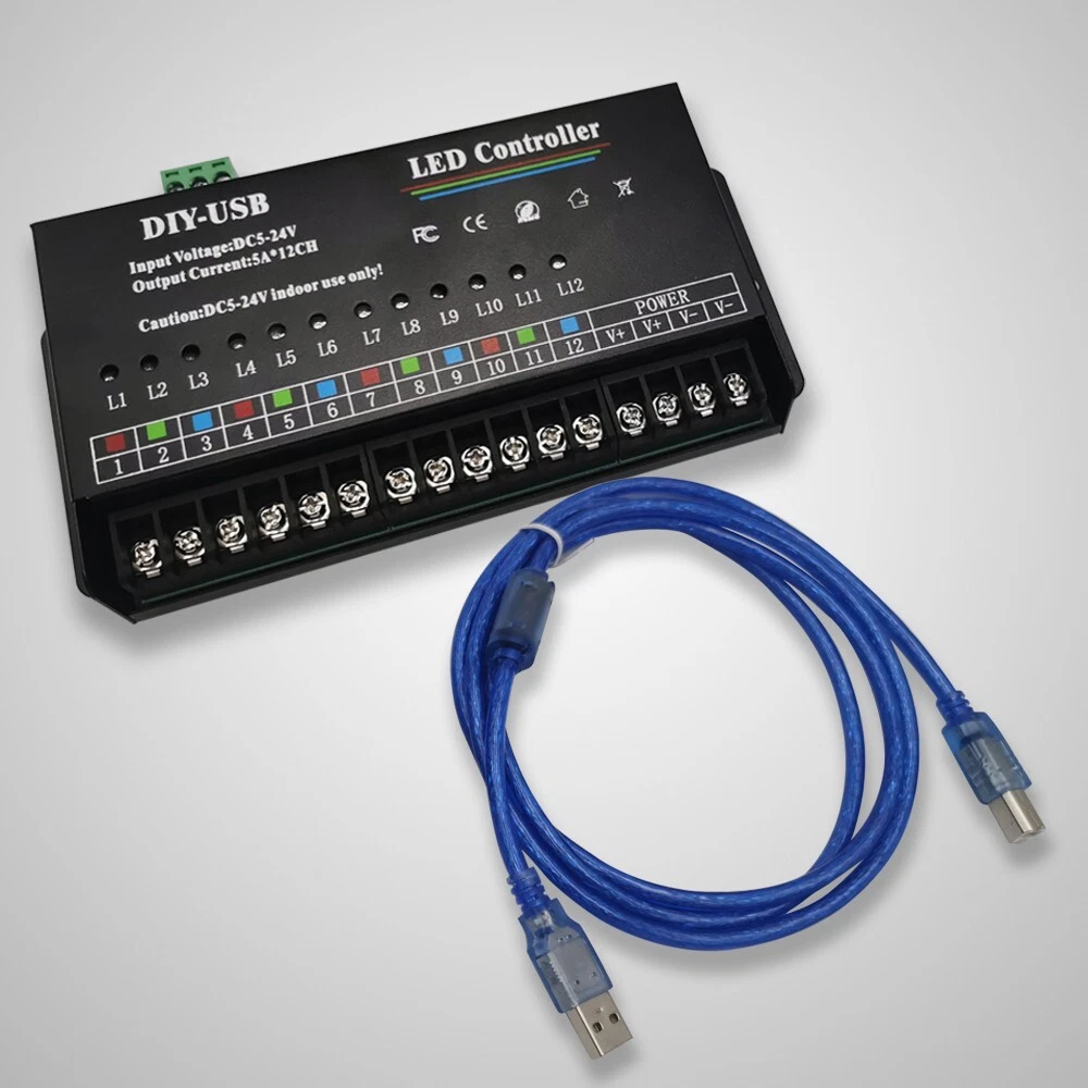 Controlador LED Inalámbrico Milight 2.4G RF De 4 Zonas Para Tiras De