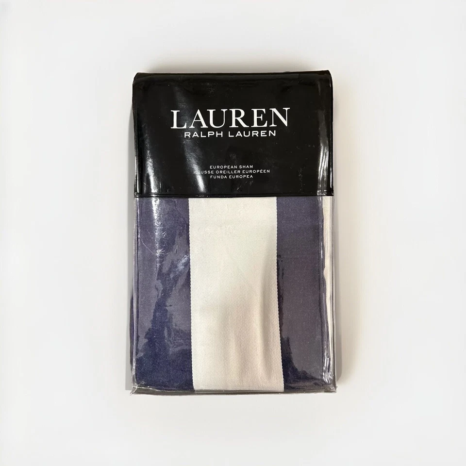 Lauren Ralph Lauren Carter Stripe Navy White Euro Sham 600797639001