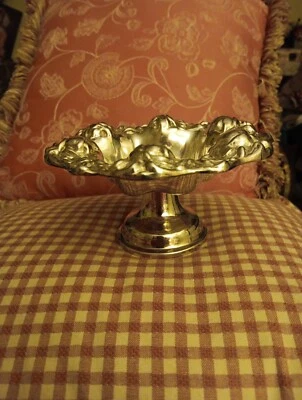 WALLACE SILVERPLATE 9000 CUENCO FLORAL CON PATAS DE ROSA 6" Ancho - 3" Alto Foto 1 de 4