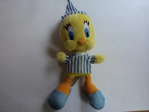 LOONEY TUNES TWEETY VOGEL NACHTHEMD KAPPE HAUSSCHUHE 13 ZOLL PLÜSCHTIER STOFFTIER - Bild 1 von 10