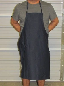 NEW HEAVY DUTY COTTON WORK APRON, 33" x 25", NAVY (NN) - Picture 1 of 1