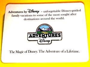DISNEY WDW 2005 ADVENTURES BY DISNEY VACATIONS GASTGESCHENK PIN - Bild 1 von 1