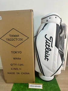 TITLEIST Golf Men's Caddy Bag CORE ESSENTIAL 9 x 47 inch 3.1kg White TB22CTCEK - Picture 1 of 19