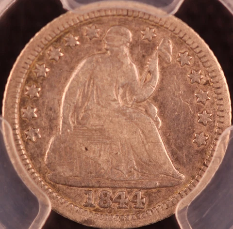 1844-O H10C Seated Liberty Half Dime PCGS VG10 Better Date Cover
