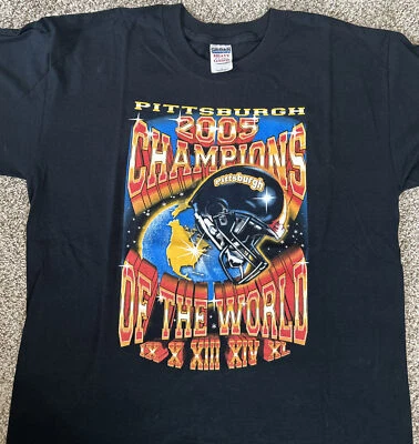 Pittsburgh Steelers 2005 Super Bowl Camiseta Grande NFL Fútbol Roethlisberger Foto 1 de 3
